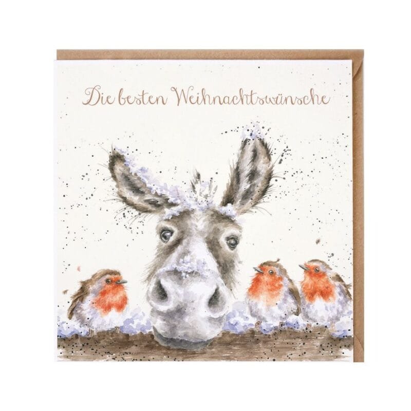 Weihnachtskarte The Christmas Donkey