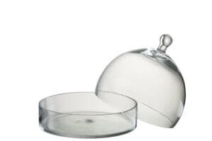 Glocke Rund Glas Transparent Small 20x20x16cm