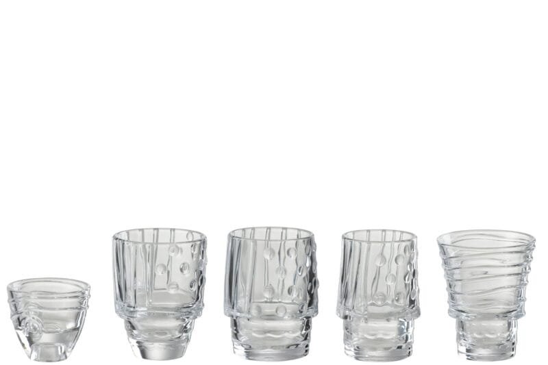 Becher Fisch Glas Transparent 11x9x36cm