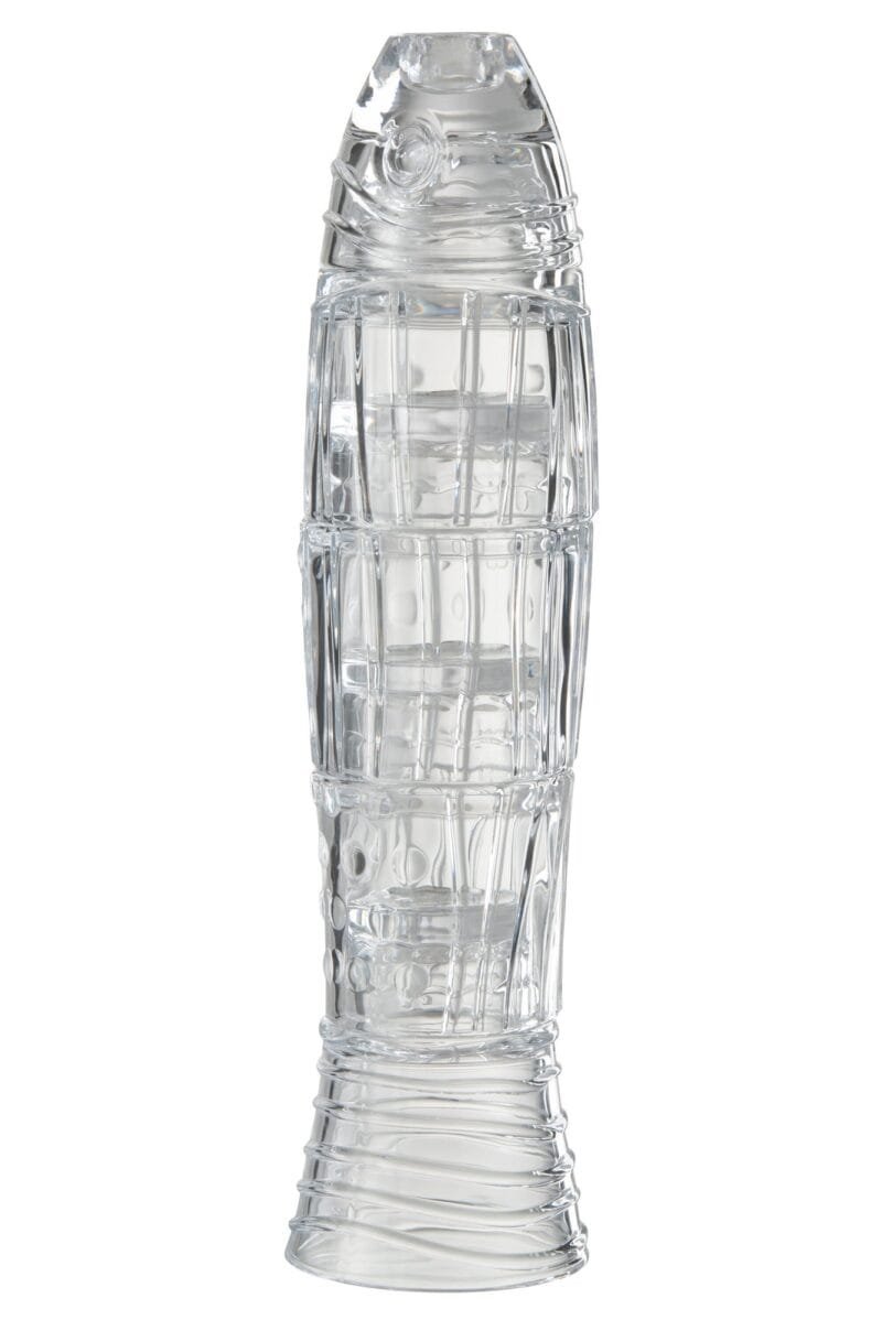 Becher Fisch Glas Transparent 11x9x36cm