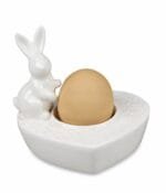 Teelicht Eierbecher Hase Porzellan - Herz