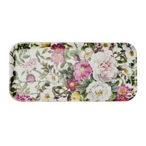 Koustrup Tablett schmal 32x15cm Rose Flower Garden