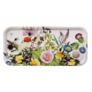 Koustrup Tablett schmal 32x15cm Flower Garden