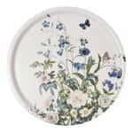 Koustrup Tablett rund 38cm Blue Flower