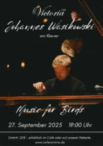 Piano Konzert Music for birds von und mit Johannes Wasikowski im Cafe Victoria Coburg